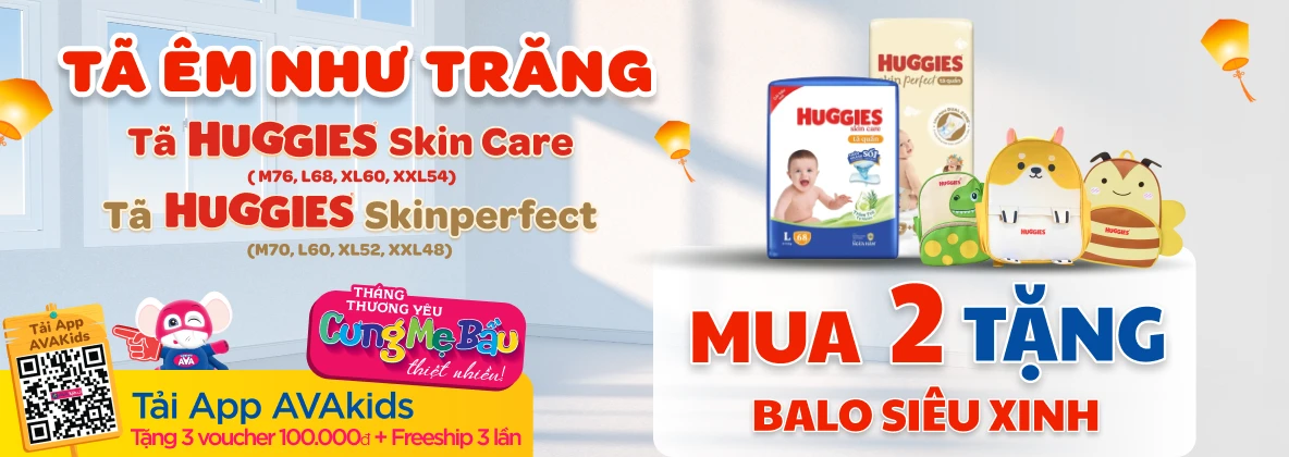 Banner trang NH tã Huggies